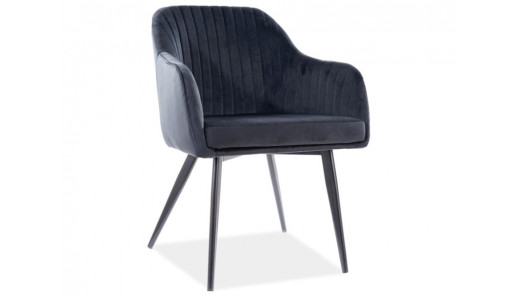 KRZESŁO ELINA VELVET CZARNY...