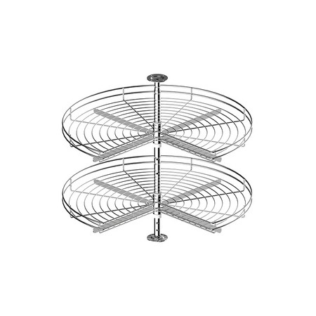 Półka obrotowa 3/4 podwójna druciana